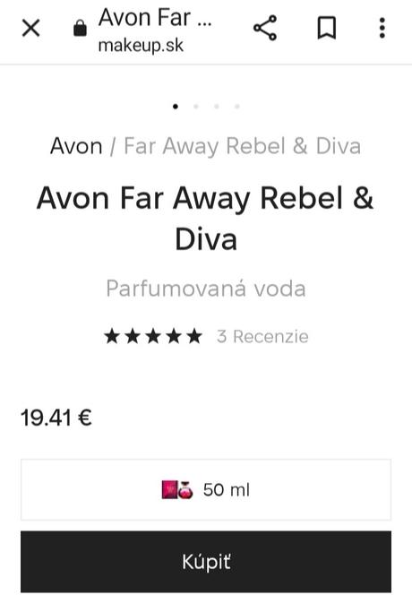 Far away rebal & diva parfém, 