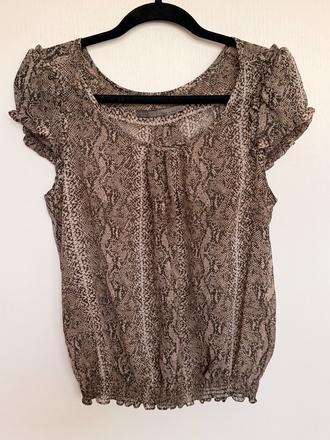 Zara basic dámska blúzka s hadím vzorom, zara,m