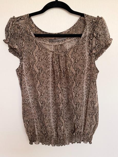 Zara basic dámska blúzka s hadím vzorom, zara,m