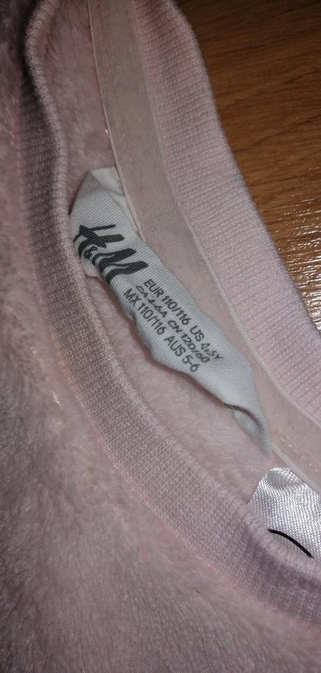 Hrubšia mikinka 110/116, h&m,110
