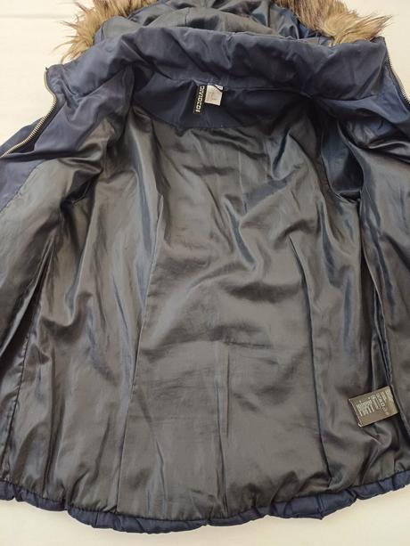 Tmavomodrá bunda, h&m,38