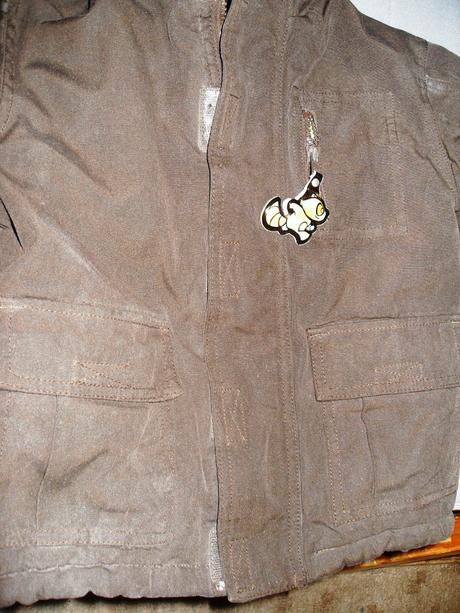 Hnedá bunda s reflex.prvkami, h&m,92