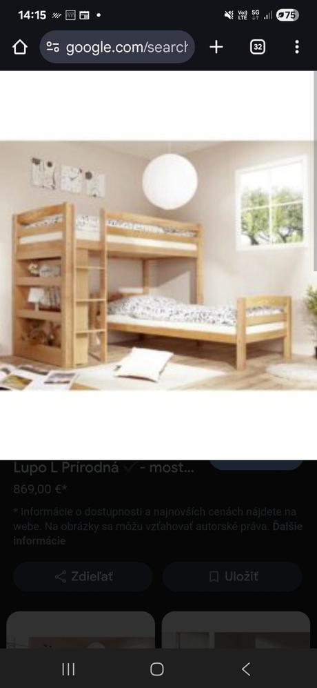 Poschodová posteĺ, šírka (cm): 95,dĺžka (cm): 180