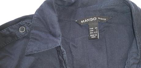 Tmavomodrá košeľa mango, mango,xs