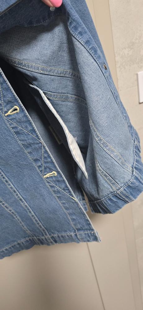 Predĺžená rifľová bunda lee, lee,m