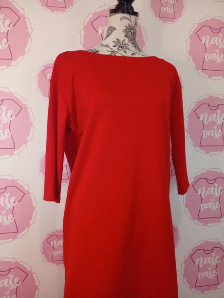 Červené šaty , vzadu sa viažu, reserved,m
