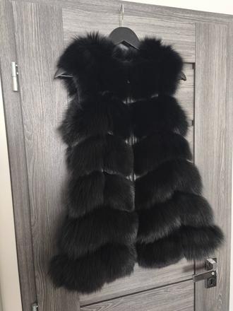 Luxusna vesta z lisky, s