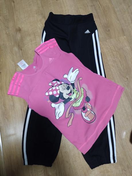 Tepláky a tričko, adidas,128