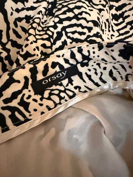 Elegantná orsay sukňa - zebra print, orsay,xs