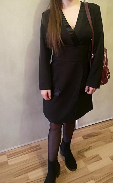 Krátke čierne šaty, xs