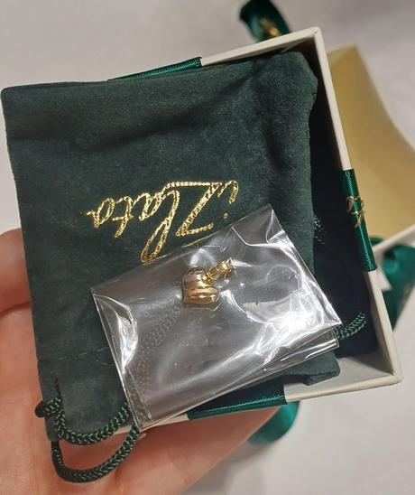 Prìvesok zlaté 3-farebné srdiečko, 