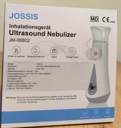 Prenosný ultrazvukový inhalator nový, 