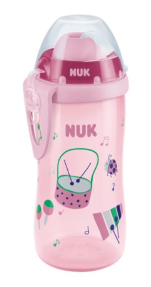 Nuk 255410 fľaša flexi cup girl 300 ml, 12+, nuk