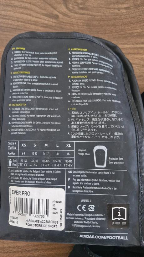 Chrániče adidas ever pro, veľkosť s,