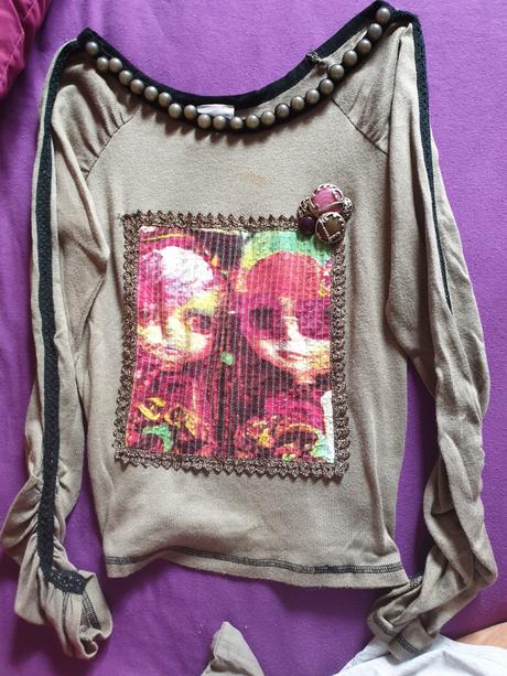 Tričko s flitrami s/m, m