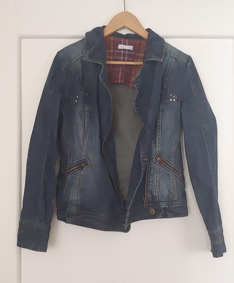 Nová nenosená rifľová bunda promod veľkosť 38, promod,38