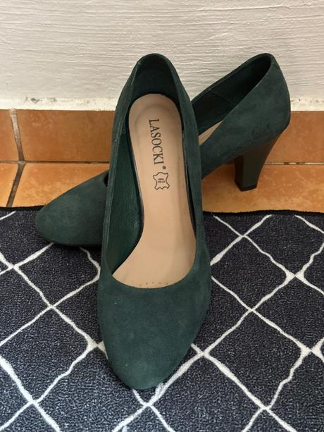 Kožené lodičky, lasocki,38