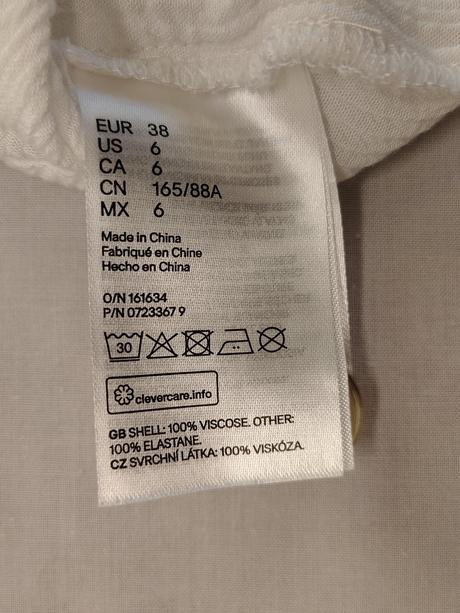 Dámsky biely crop top, h&m, l/xl, h&m,xl
