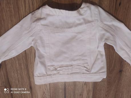 Krásna snehovobiela riflova bunda, reserved,98