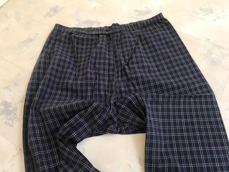 Bavlnené plátenné pyžamové nohavice, xl