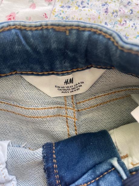 Kratasy riflove elasticke, h&m,116