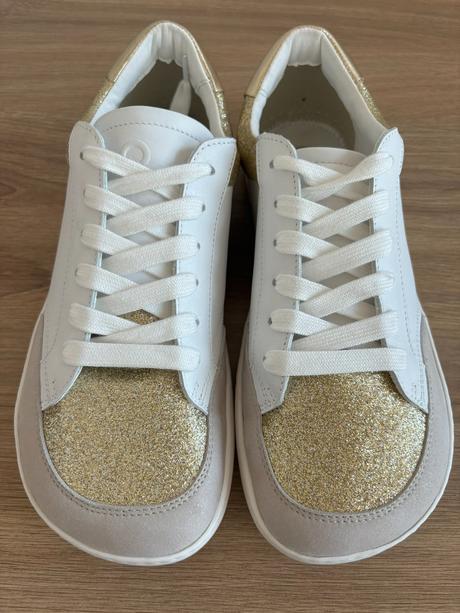 Shapen barefoot tenisky charm light gold, 39