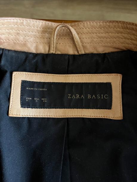 Kožená bunda zara basic, zara,xs