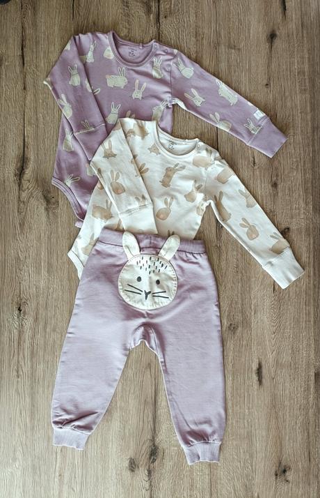 Lindex body tepláky zajac 80/86, lindex,80