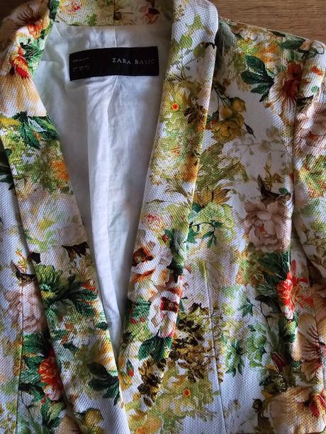 Kvetinové  sako zara, zara,s