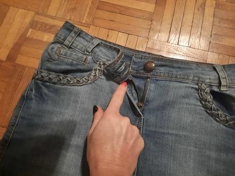 Dámska riflová sukňa, f&f,36