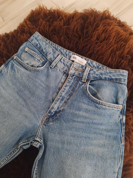 Dámske rifle zara s vysokým pásom 34, zara,34