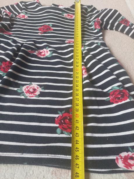 Kvetinkove saty h&m veľ. 98/104, h&m,98