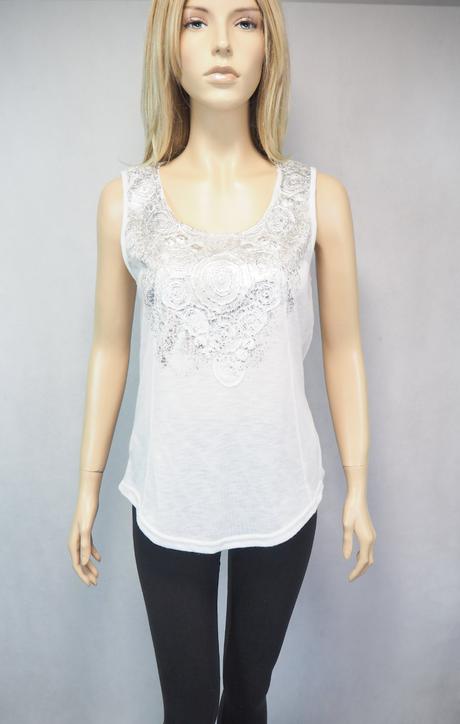 Luxusný biely top tramontana, 40