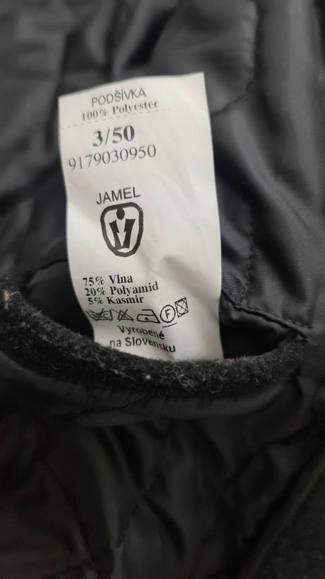 Pánsky čierny kabát, 50