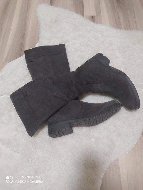 Čižmy z brúsenej kože, camper,40