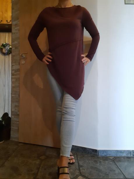 Dámske bordové tričko, s