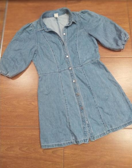 Riflové šaty, h&m,38