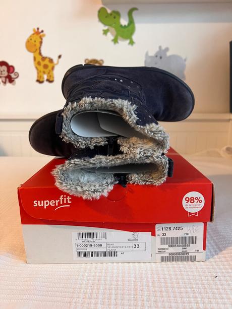 Kvalitné zimné čižmičky superfit veľkosť 33, superfit,33