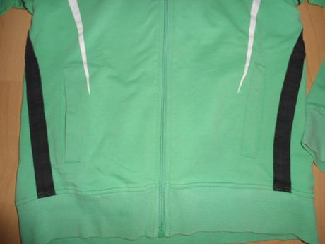 Zelena mikina na zips, xs