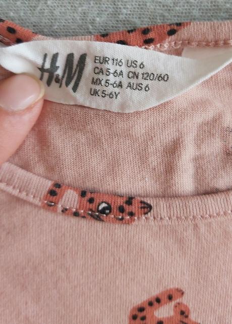Tričko gepard h&m 116, h&m,116