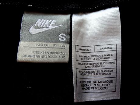 Čierne športové trištvrťáky zn. nike, v. m/l, nike,l