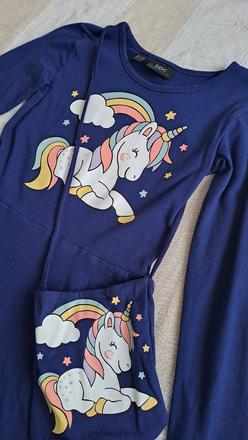 Šaty jednorožec 128/134, bonprix,128