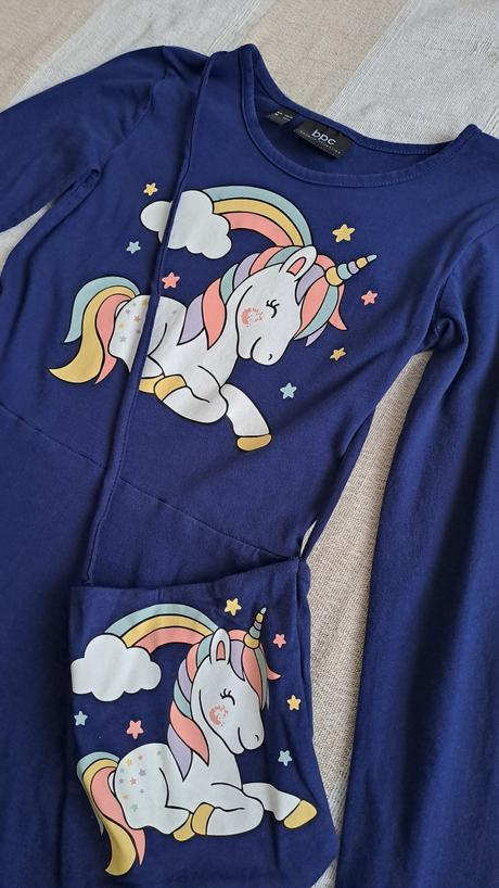Šaty jednorožec 128/134, bonprix,128