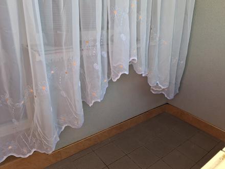 Záclona oblúková š 170cm, dĺžka 100 -165 cm,