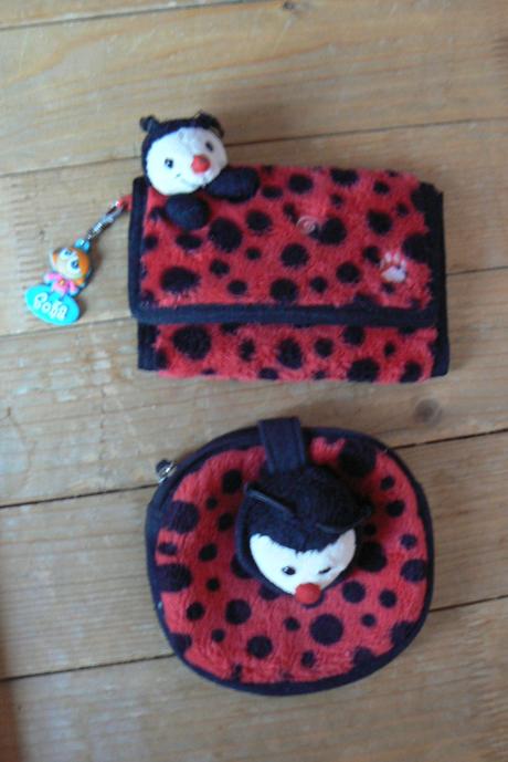 2 dievčenské peňaženky lienka, 