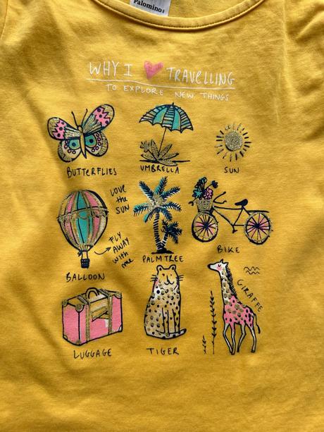 Tričko letný motív, palomino,98