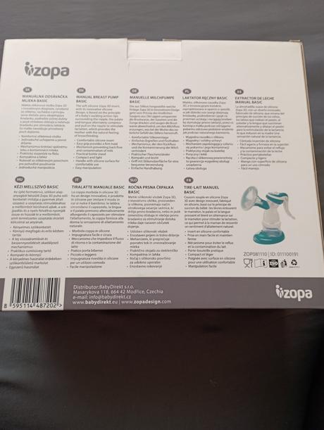 Manuálna odsávačka mlieka basic/zopa, 