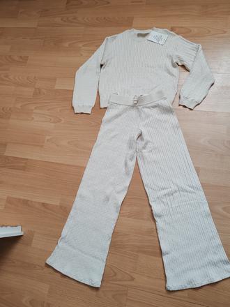 Komplet pletený, h&m,134 / 140