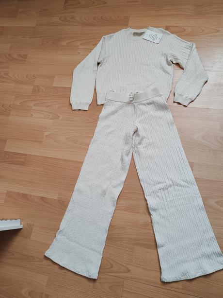 Komplet pletený, h&m,134 / 140
