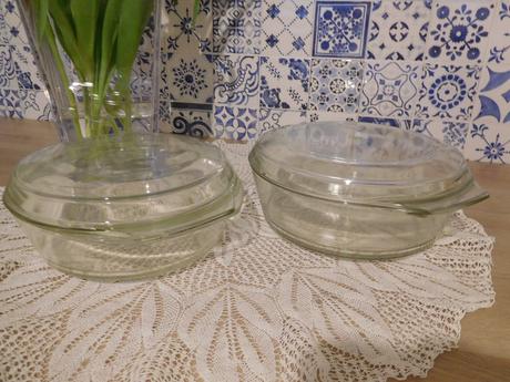 Jenské sklo -retro misy na zapekanie, 